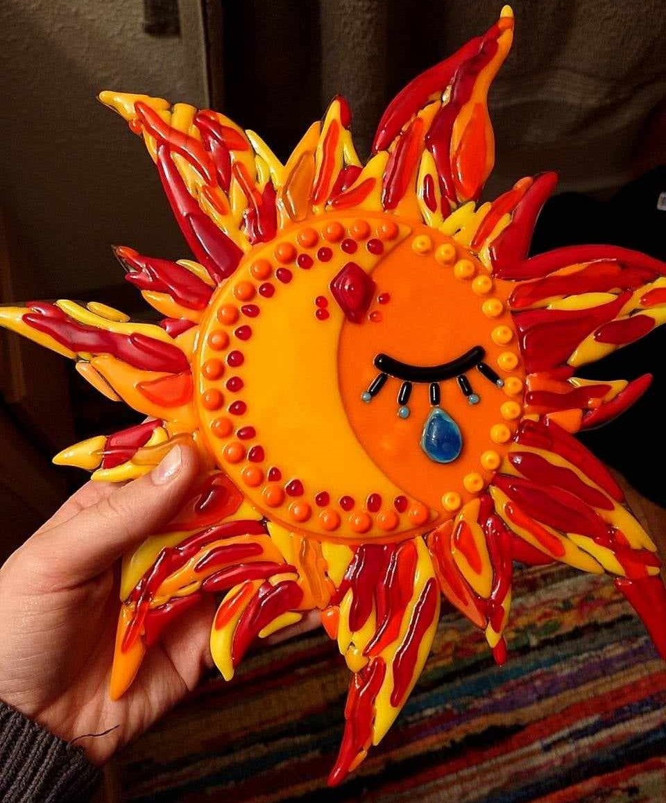 Fused Glass Sun